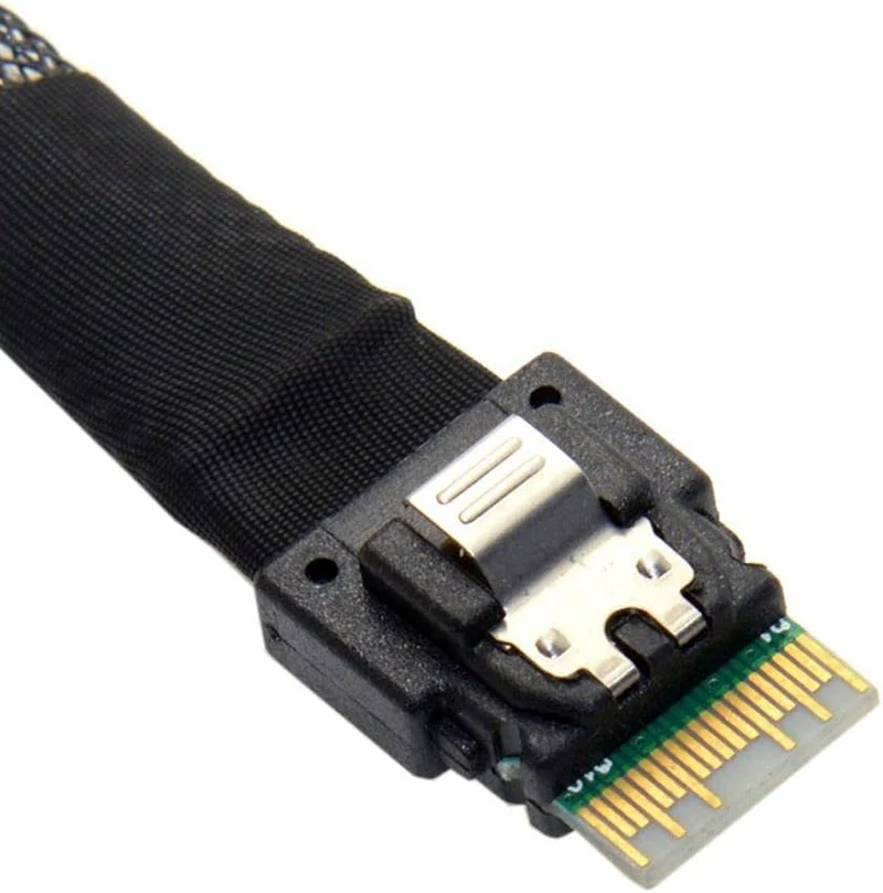 Chenyang CY SFF-8639 U.2 U2 auf Slimline SFF-8654 4i NVME PCIe SSD Kabel für Mainboard SSD 750 p3600