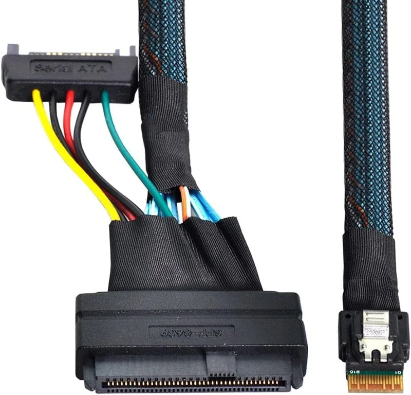 Chenyang CY SFF-8639 U.2 U2 auf Slimline SFF-8654 4i NVME PCIe SSD Kabel für Mainboard SSD 750 p3600