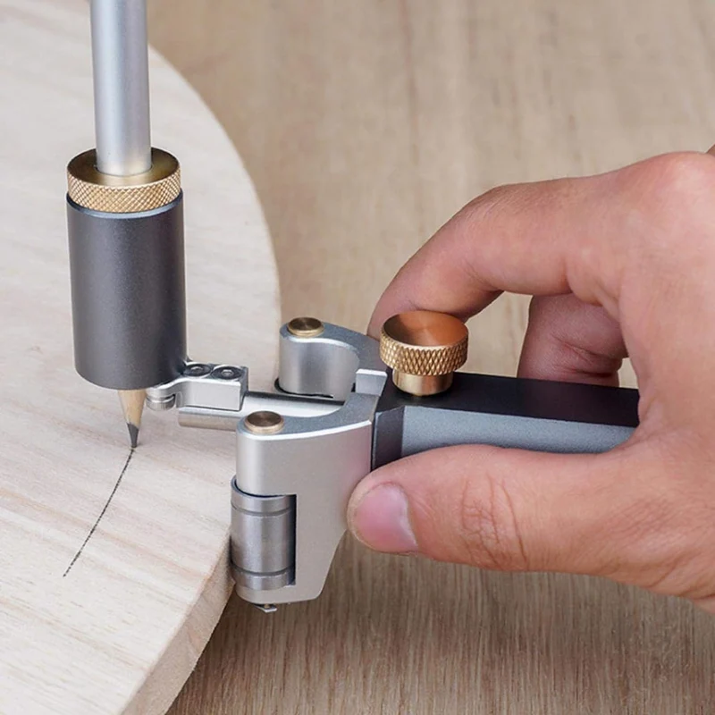 PUSOKEI Linear Arc Scriber Tool, Mehrzweck-DIY-Holzbearbeitung Multifunktionale Zeichnungsmarkierung