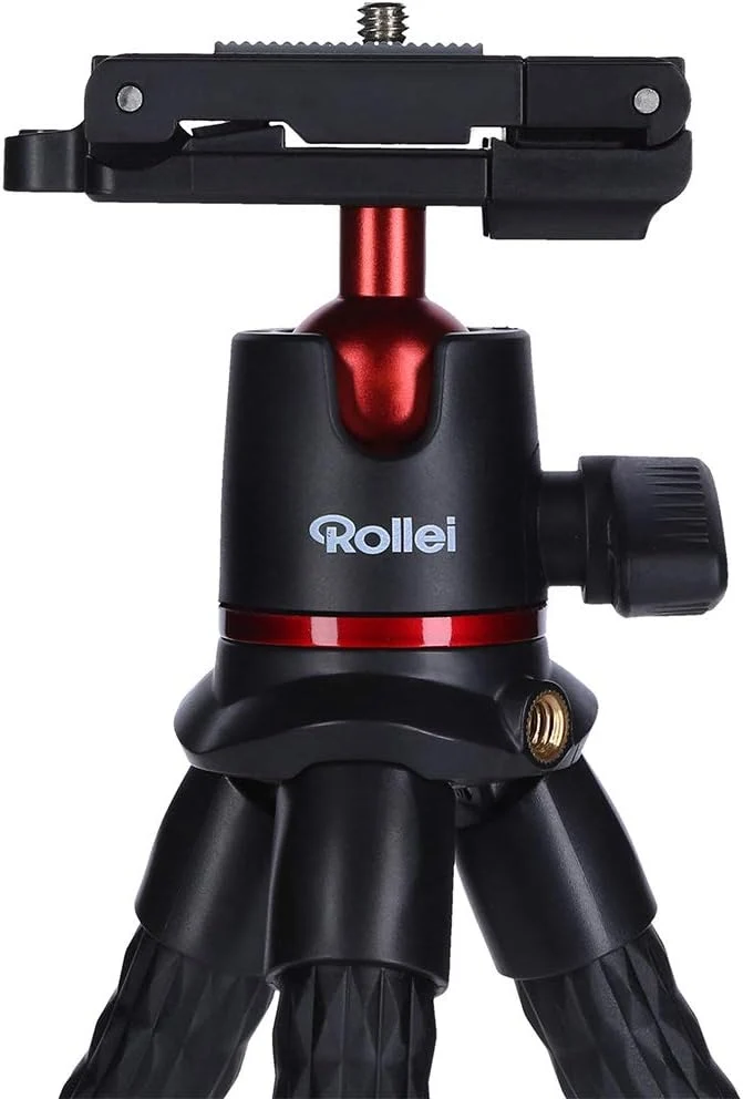 Rollei Monkey Pod 2, Flexibles Mini-Stativ mit Smartphone-Halterung, Kugelkopf unf 1/4"" Anschluss…
