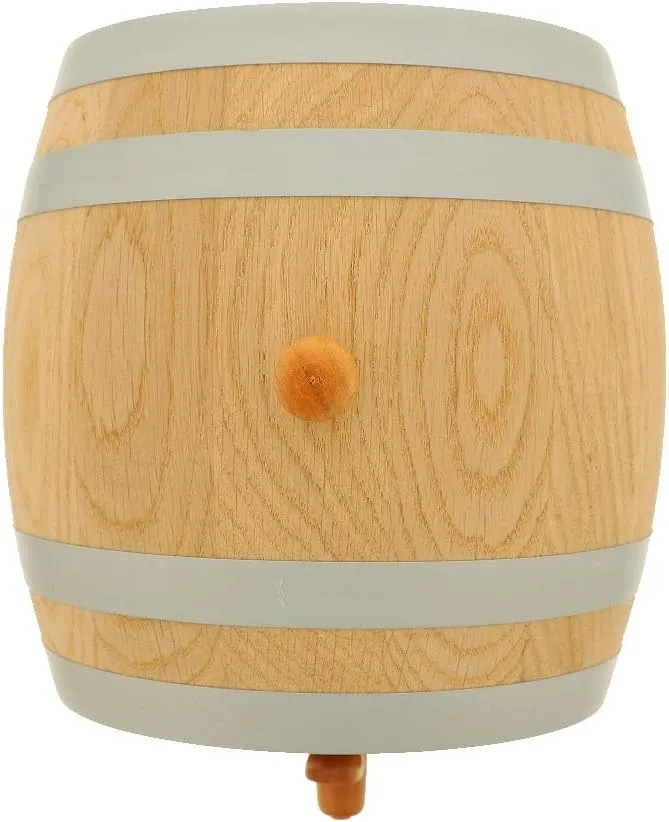 HOFMEISTER® 2 Liter Eichen-Fass, für Wein, Whisky & Schnaps, traditionelle EU Handarbeit, inkl. Anle