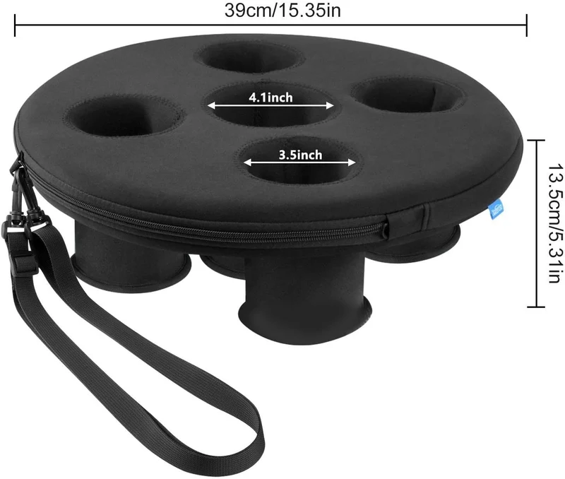 Generisch Schwimmender Getränkehalter, Whirlpools Trinktablett Mit 5 Löchern,Schwimmendes Tablett, G