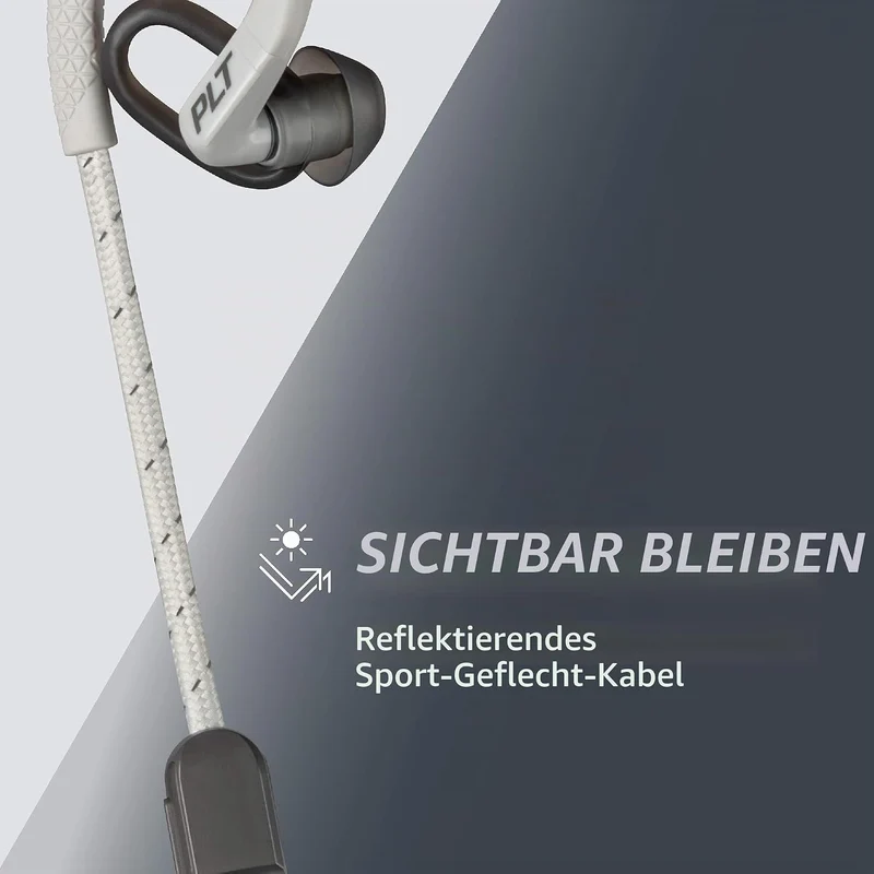 Plantronics BACKBEAT FIT 350 Bluetooth V 4.1 Sport Headset/Kopfhörer, In-Ear Schwarz/Grau Schwarz -