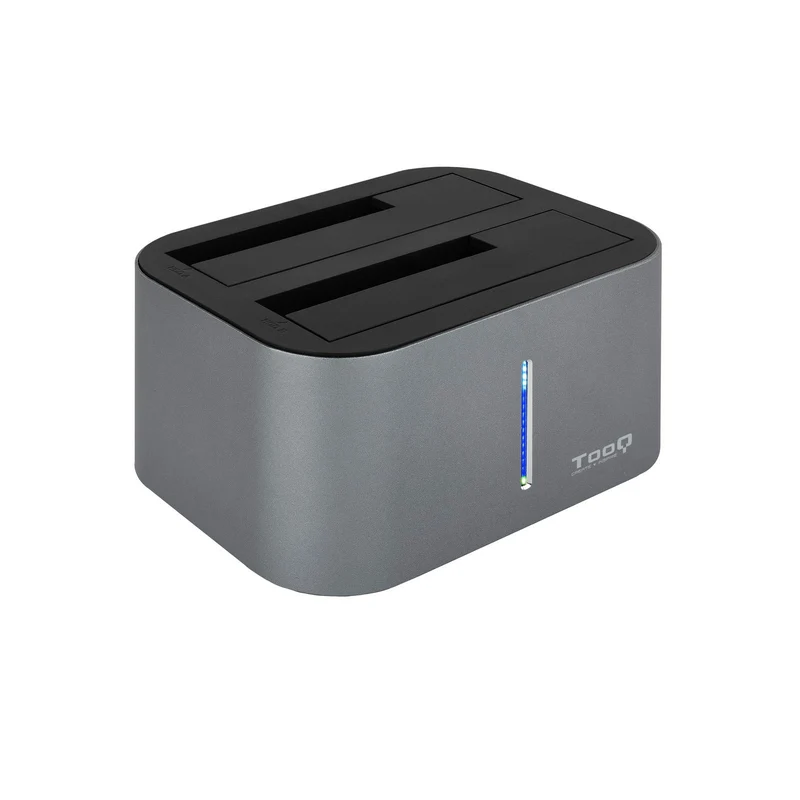 TOOQ TQDS-805G – Dockingstation mit Dual-SATA-Schacht für 2,5-Zoll- und 3,5-Zoll-Laufwerke, USB 3.0