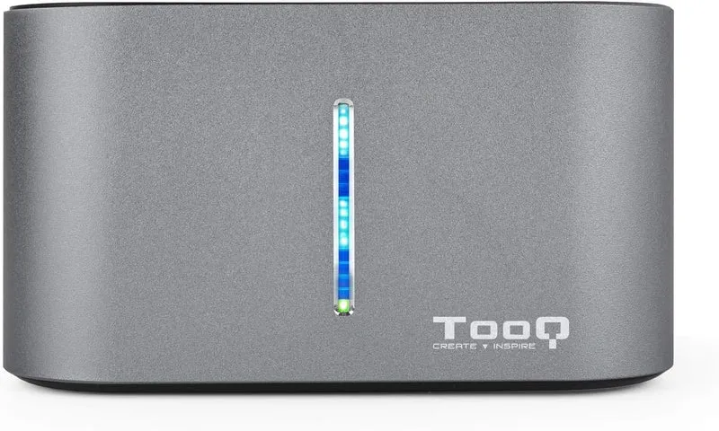 TOOQ TQDS-805G – Dockingstation mit Dual-SATA-Schacht für 2,5-Zoll- und 3,5-Zoll-Laufwerke, USB 3.0