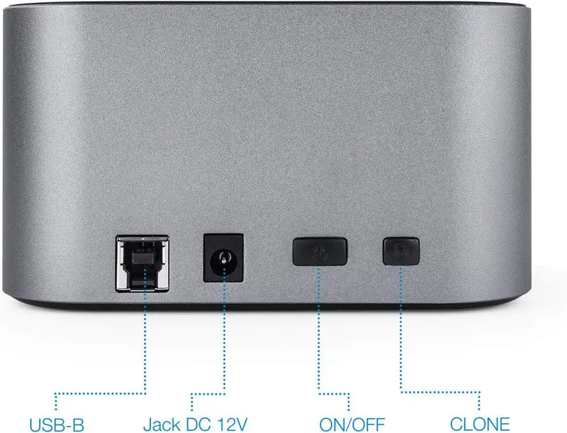 TOOQ TQDS-805G – Dockingstation mit Dual-SATA-Schacht für 2,5-Zoll- und 3,5-Zoll-Laufwerke, USB 3.0
