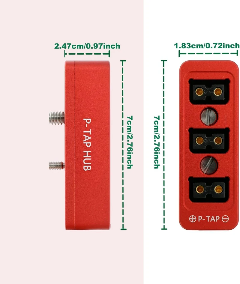 Alvin's Cables D-tap Splitter P-Tap HUB Kabel Dtap Stecker auf 3 Port D Tap Buchse Splitterkabel mit