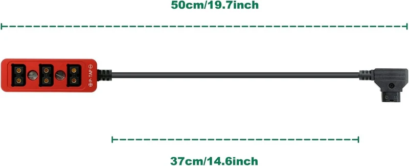 Alvin's Cables D-tap Splitter P-Tap HUB Kabel Dtap Stecker auf 3 Port D Tap Buchse Splitterkabel mit