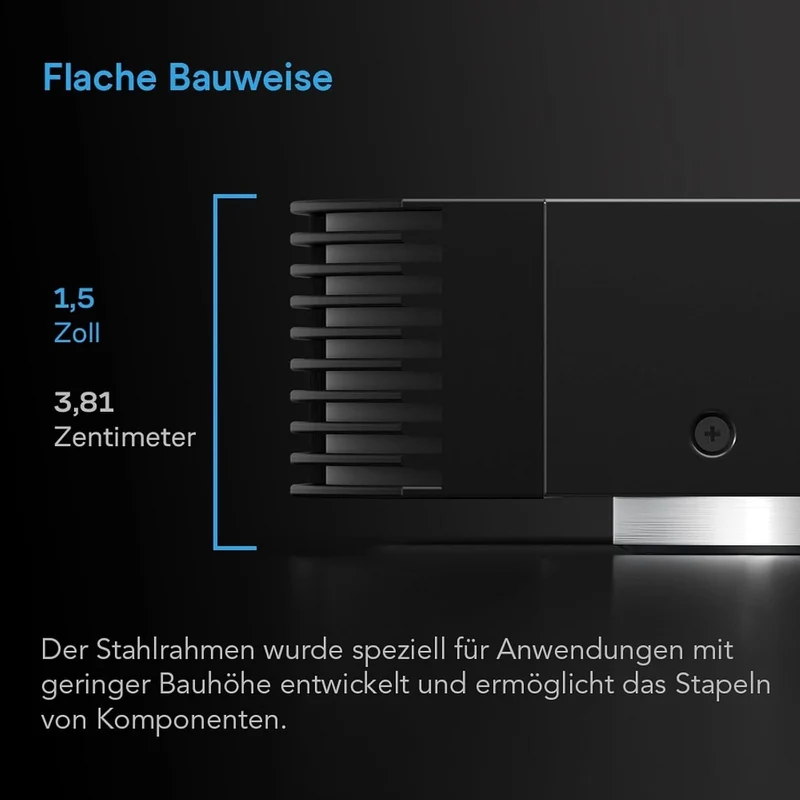 AC Infinity AIRCOM T10, leises Lüftersystem 17" (43 cm) für Receiver, Verstärker, DVR, AV-Cabinet-Ko