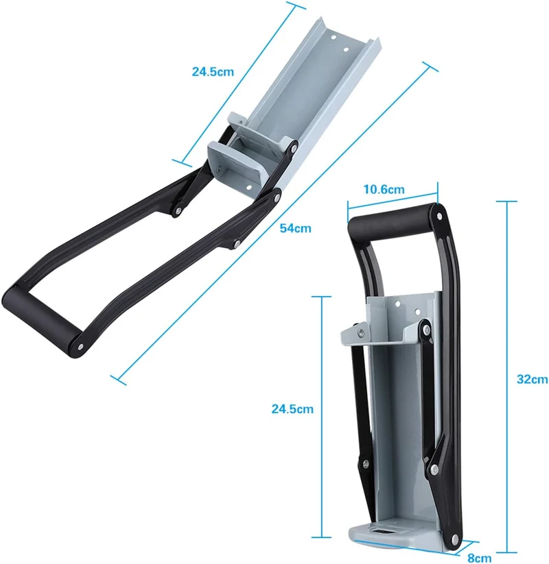 Ausla Bierdosenpresse, 16oz Dosenpresse mit Flaschenöffner, Wandmontage mit hoher Hebelwirkung Dank