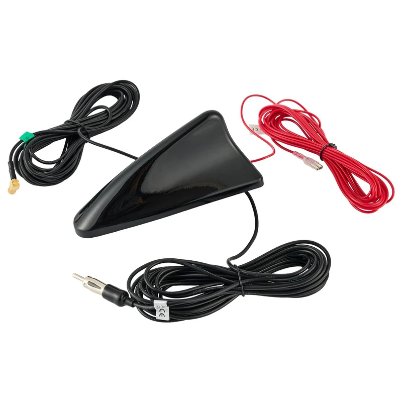 Vecys DAB DAB+ Autoantenne Haifischflosse FM/AM Radio Antenne Signalverstärker SMB zu DIN Stecker An