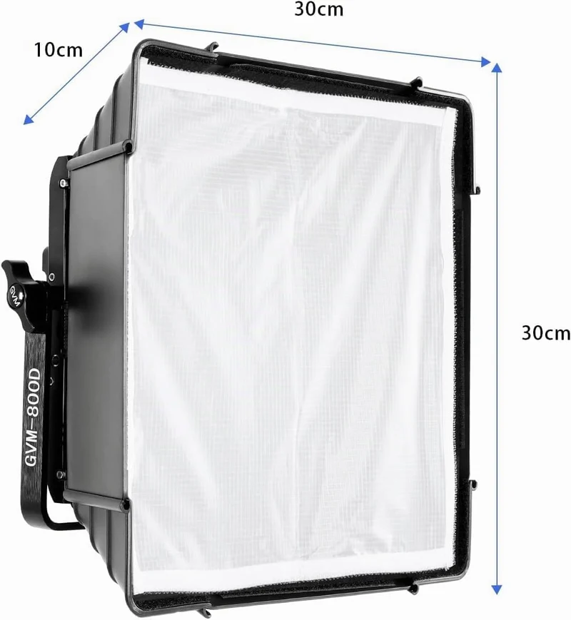 GVM Softbox für LED Videolicht der Serien 800D, 480LS, 560AS, Zubehör für Videobeleuchtung 800D, 480