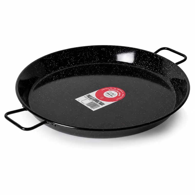 Garcima Paellapfanne für 4 Personen, emailliert, 30 cm 16 personas, 55 cm Schwarz, 16 personas, 55 c