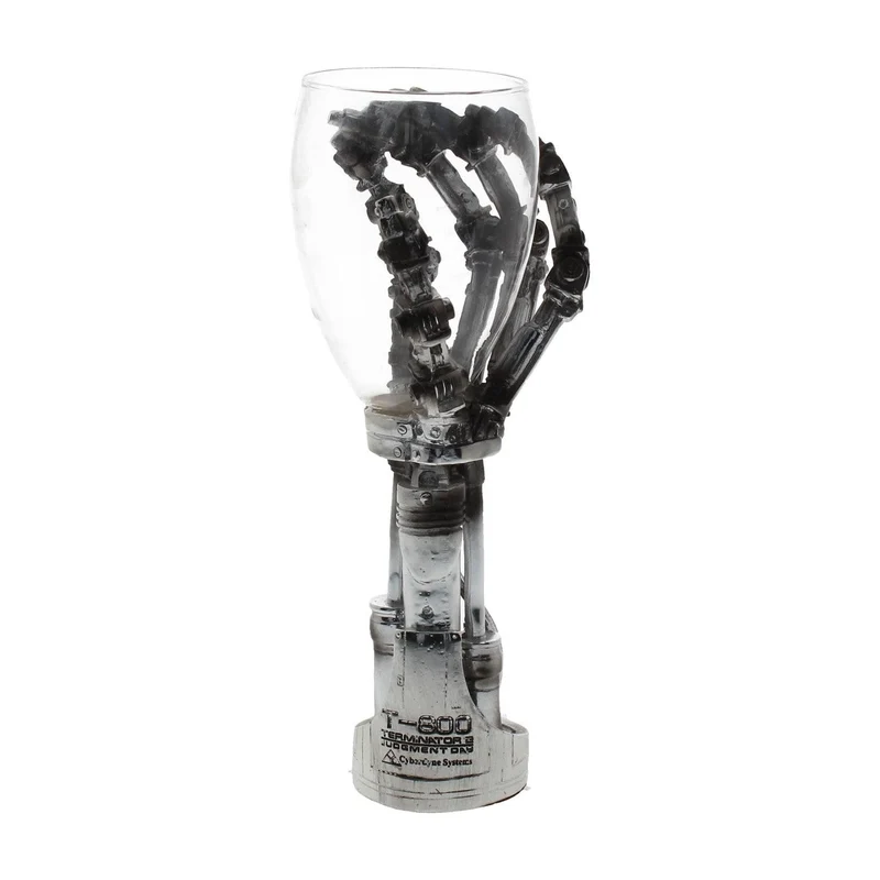 Nemesis Now B1457D5 Terminator-Handkelch, 19 cm, silberfarben, Kunstharz mit Edelstahl-Einsatz