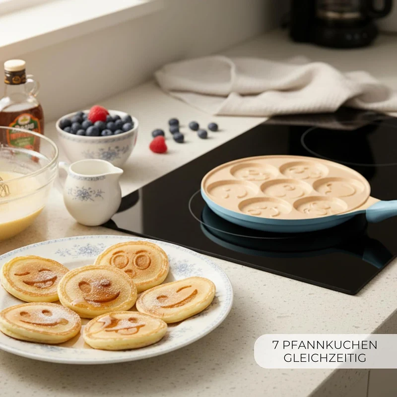 Erreke Pancake Pfanne, Geeignet für Induktion, Antihaft Bratpfanne für Pancakes, Pfannkuchenpfanne,