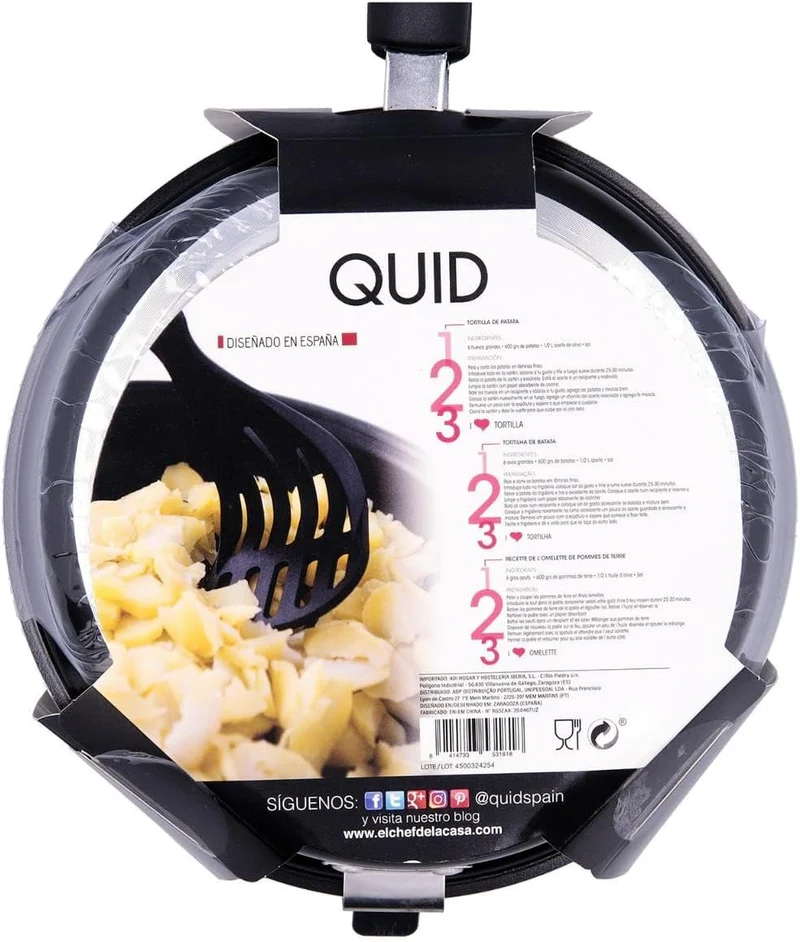 Quid Gastro Doppel-Pfanne, 20 cm, Aluminium, schwarz 39x21x9 cm, 39x21x9 cm