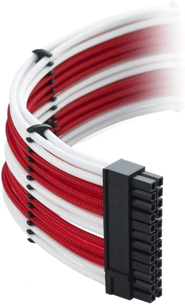 CableMod Classic ModMesh C-Series Cable Kit Corsair RMi & RMX - weiss/rot, Weiss/Rot