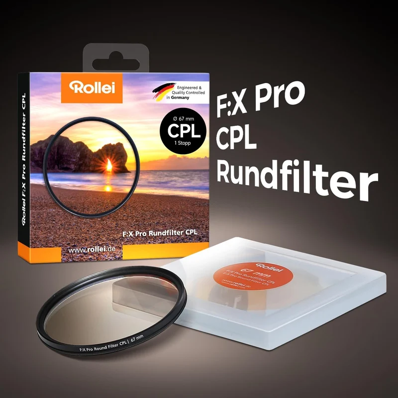 Rollei Extremium Rundfilter CPL (1 Stopp), Grösse: 58 mm