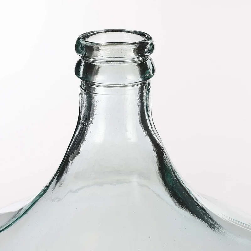 Mica decorations Diego Flasche, Glass, transparent, H. 56 cm D. 40 cm Transparent H. 56 cm D. 40 cm