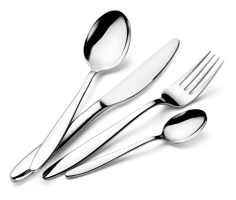 Lagostina 14425650524 Luisa Besteck-Set 24 teilig, Edelstahl, Luisa