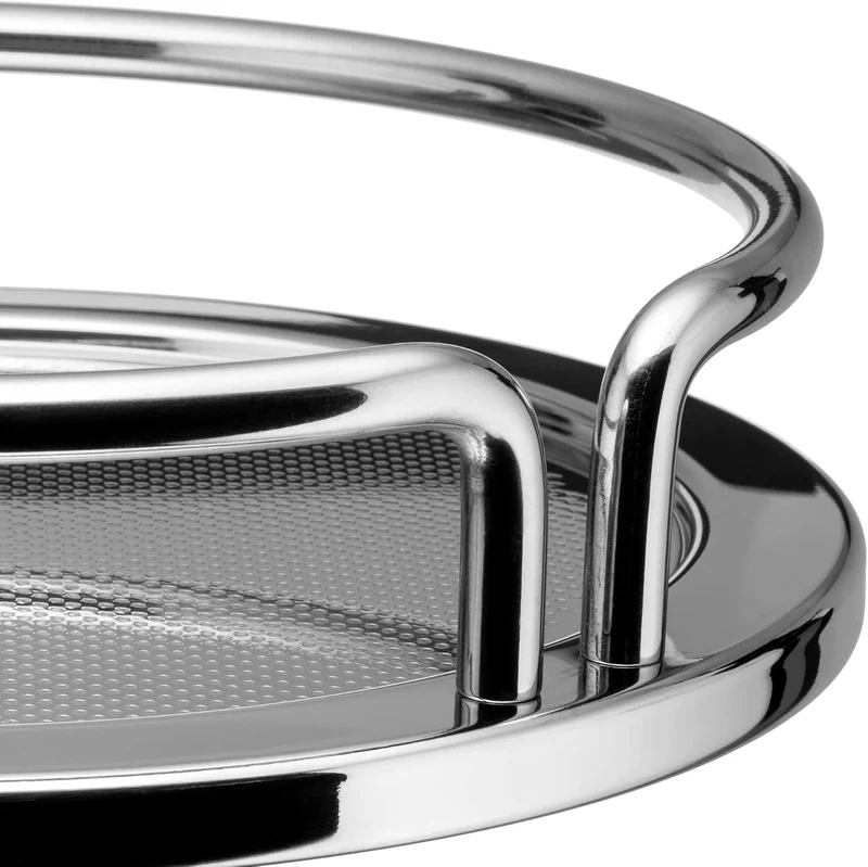 Alessi Weinkühlerständer aus Edelstahl mit Stange, lackiert, dunkelbraun,23 x 30.5 x 4.5 cm