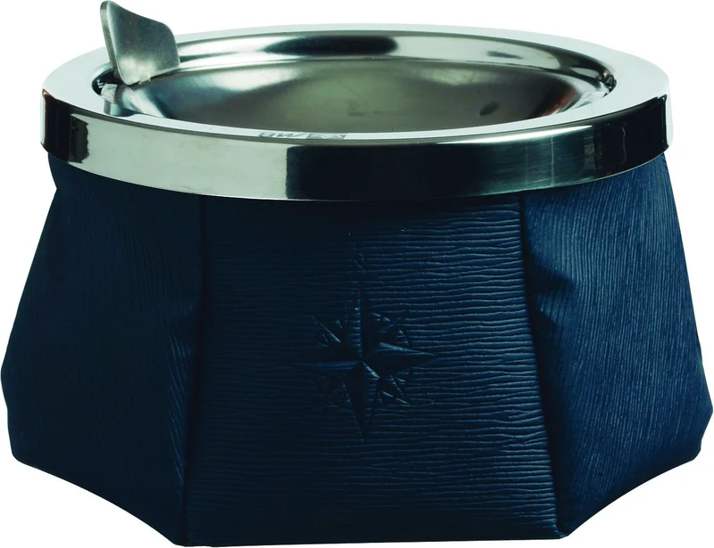 Marine Business Aschenbecher in Leder mit Deckel Merhfarbig, Merhfarbig