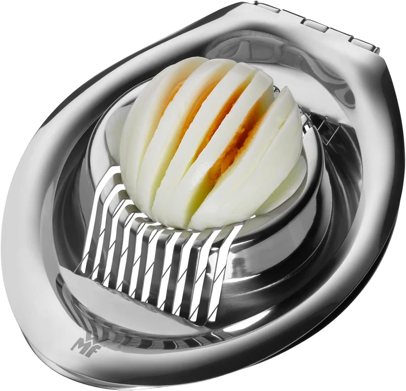 WMF Eierkocher-Set 6-teilig, Cromargan Edelstahl Rostfrei 18/10, Silber, Eierbecher, Eierschneider,