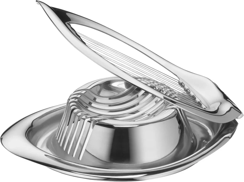 WMF Eierkocher-Set 6-teilig, Cromargan Edelstahl Rostfrei 18/10, Silber, Eierbecher, Eierschneider,