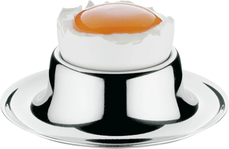 WMF Eierkocher-Set 6-teilig, Cromargan Edelstahl Rostfrei 18/10, Silber, Eierbecher, Eierschneider,