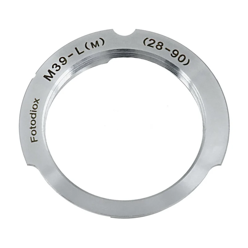 Fotodiox Lens Mount Adapter Compatible with M39/L39 (28/90mm Frame Line) Lenses on Leica M-Mount Cam