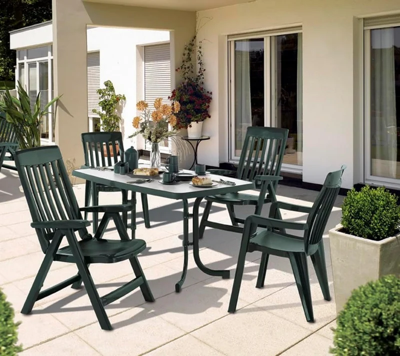 Sieger 252/G Boulevard-Klapptisch mit mecalit-Pro-Platte 140 x 90 cm, Stahlrohrgestell eisengrau, Ti