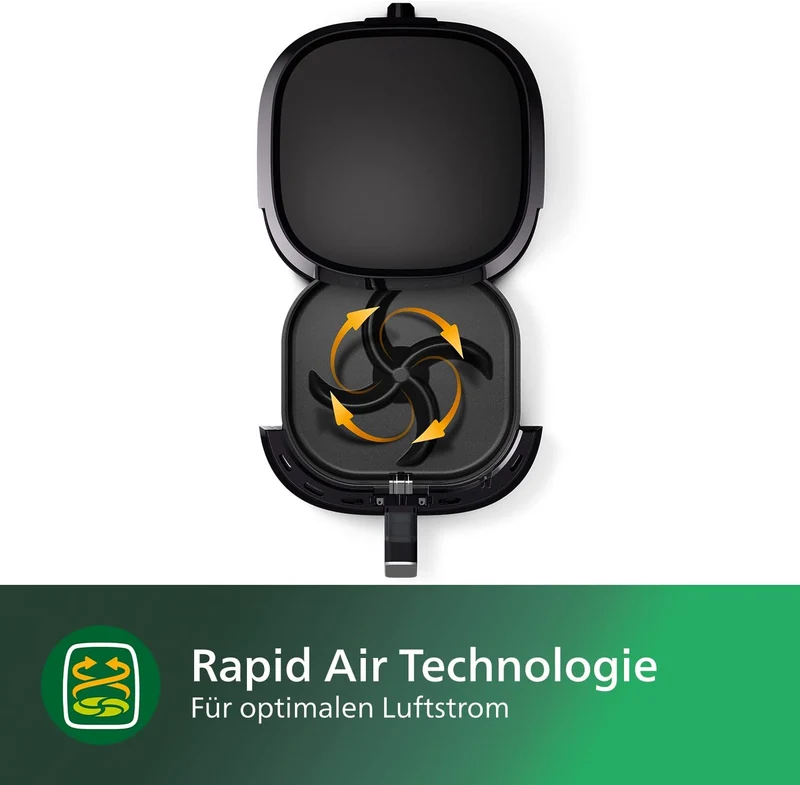 Philips HD9280/90 Airfryer XL Essential (Heissluftfritteuse, 2000 W, 1200 g Kapazität, digitales Dis