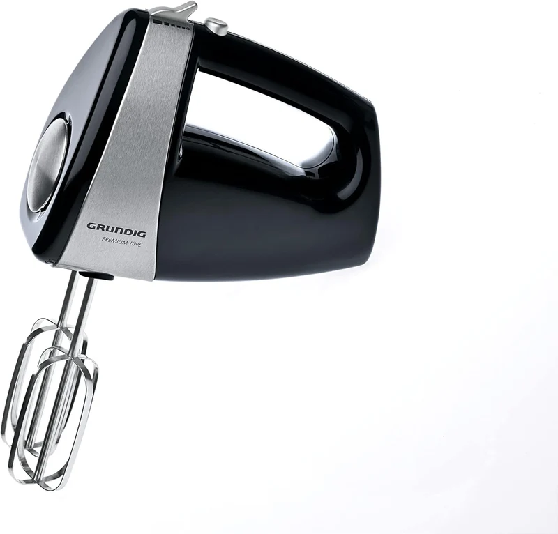 Grundig HM 5040 Premium-Handmixer (300 Watt), schwarz-silber Single, Single