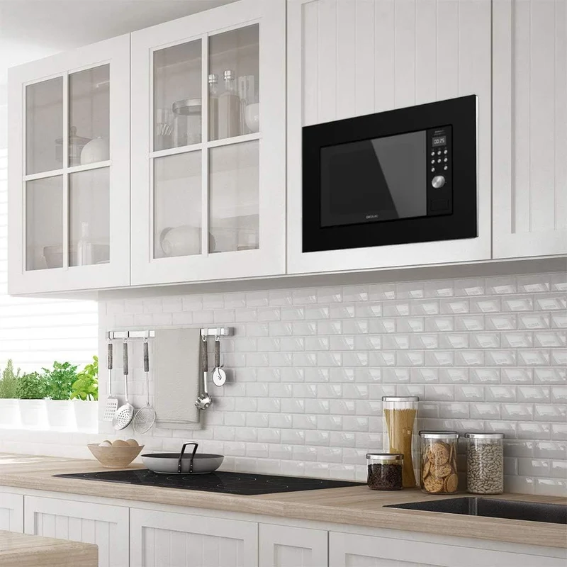Cecotec Digitale und einbaubare Mikrowelle GrandHeat 2000 Built-in Black. 20 Liter Fassungsvermögen