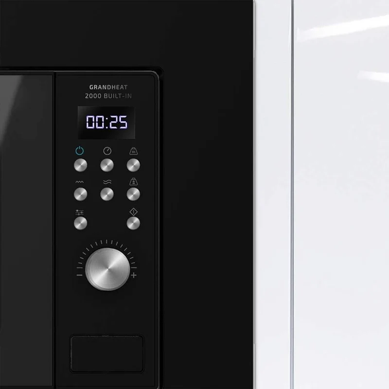 Cecotec Digitale und einbaubare Mikrowelle GrandHeat 2000 Built-in Black. 20 Liter Fassungsvermögen