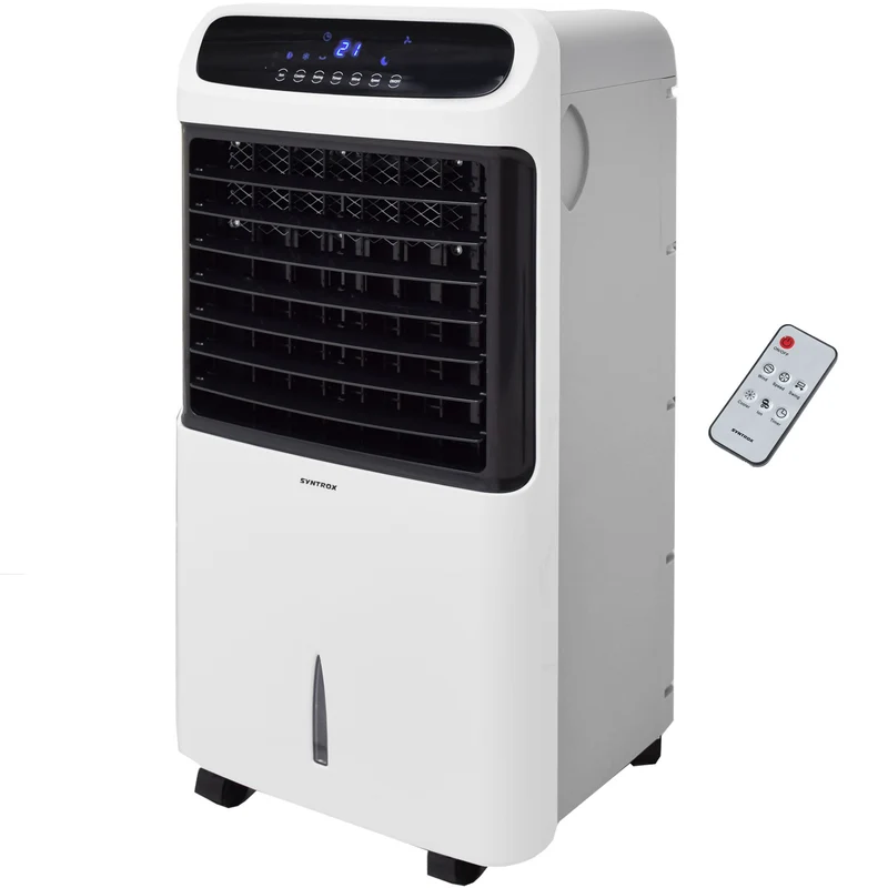 Syntrox Germany 4 in 1 Luftkühler Luftbefeuchter Lufterfrischer und Ventilator mit Touch Panel und F