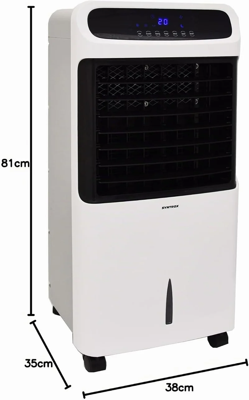 Syntrox Germany 4 in 1 Luftkühler Luftbefeuchter Lufterfrischer und Ventilator mit Touch Panel und F