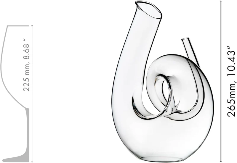 Riedel 2011/04 S1 2011/04/S1 Dekanter, Kristall, farblos Lockig, Lockig