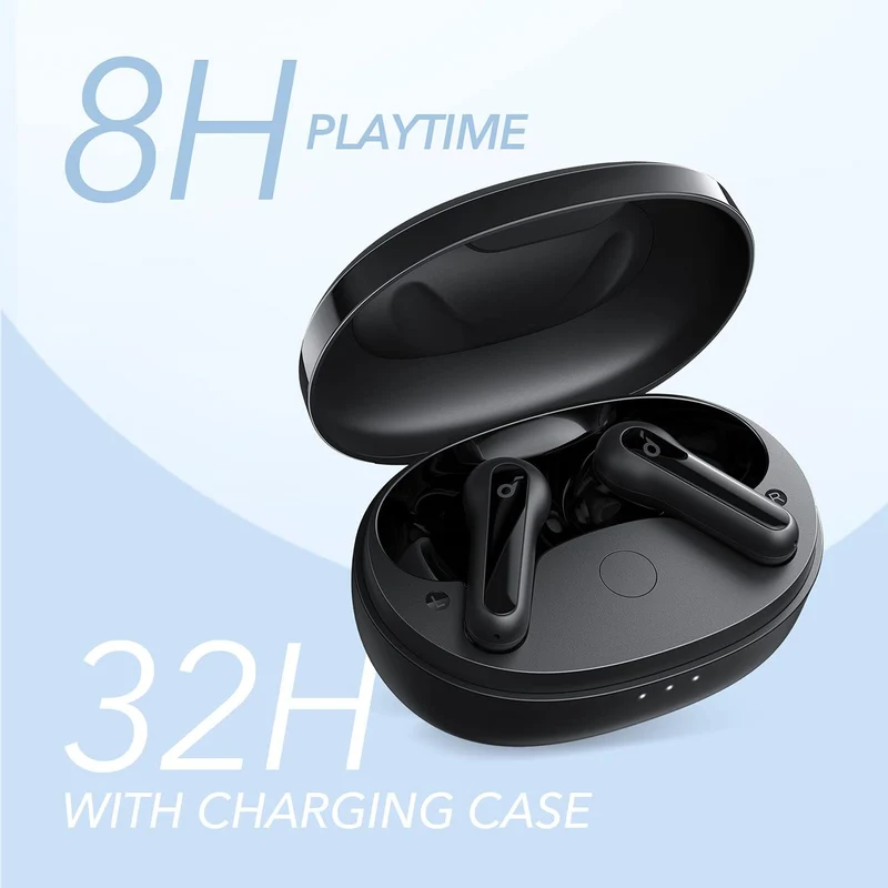 soundcore by Anker P2 Mini Bluetooth Kopfhörer, In Ear Kopfhörer mit 10mm Audiotreiber, intensiver B