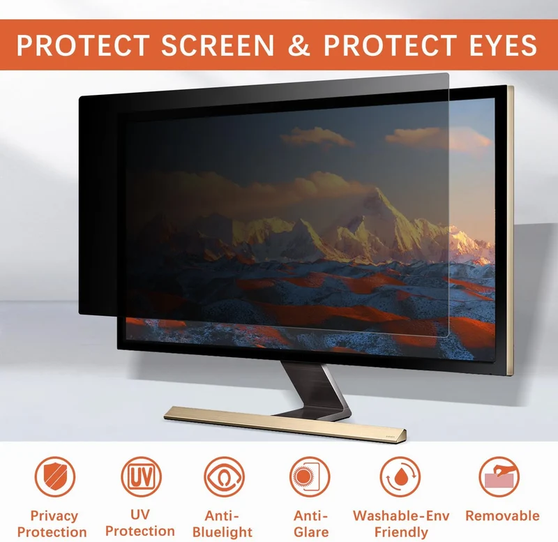 HaruYo Monitor Blickschutzfilter 19 Zoll 5:4, Computer & Desktop Privacy Filter, Anti-Spy Blickschut