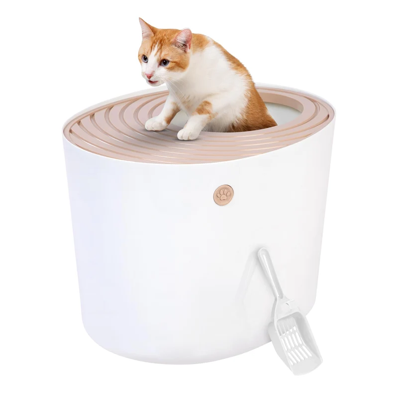 Iris Ohyama, Katzentoilette hop in / Katzenklo oben einstieg mit gerilltem Deckel, keine Verbreitung