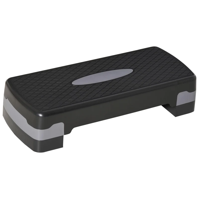 HOMCOM Aerobic Fitness Stepper höhenverstellbar 2 Ebenen rutschfeste Oberfläche PP 68 x 29 x 15 cm,