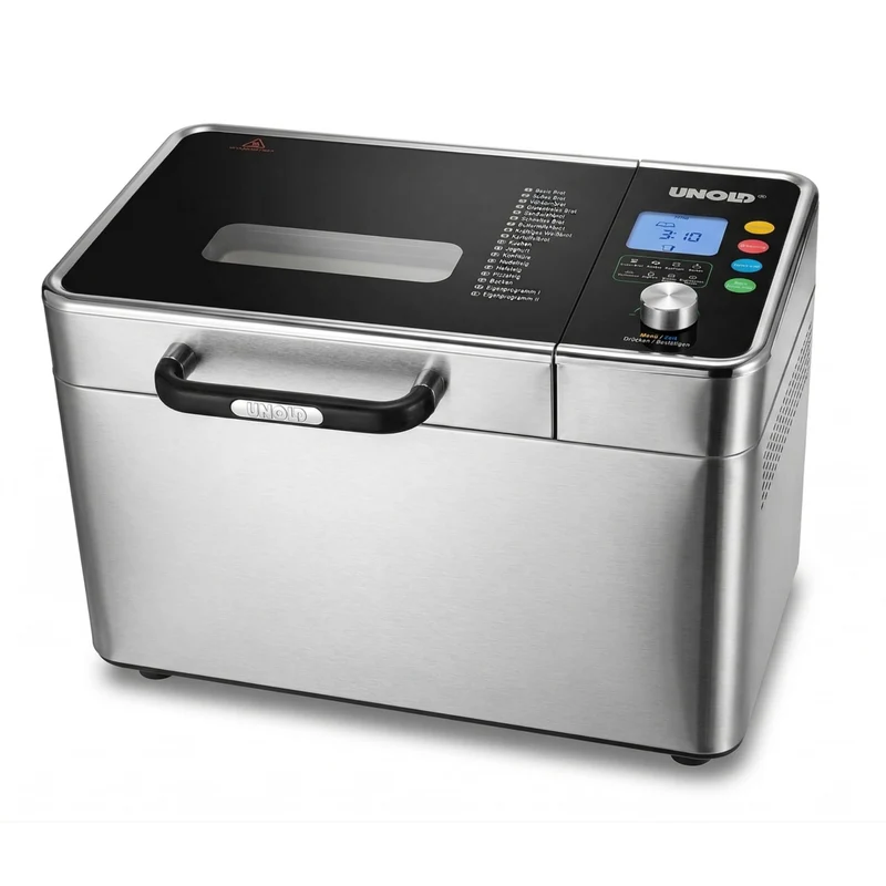 UNOLD Brotbackautomat BackProfi 68476 – Brotbackmaschine mit Nussspender, 18 Programme, Touchscreen,