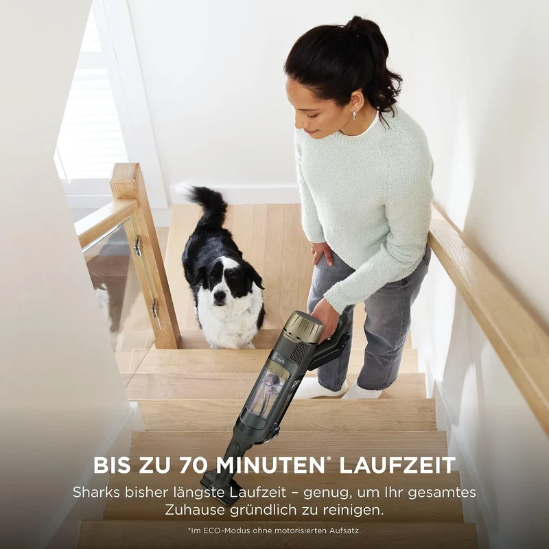 Shark PowerDetect Clean & Empty Akku-Staubsauger mit Absaugstation, bis 70 Min. Laufzeit, kabellos,
