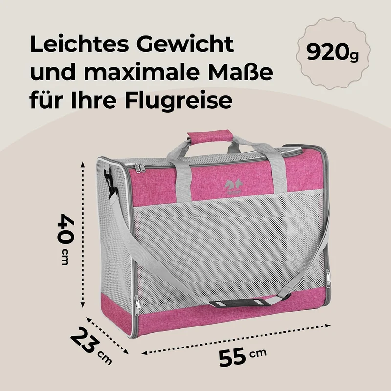 EQUICANI Travel1-Reisetasche für Hunde (pink)