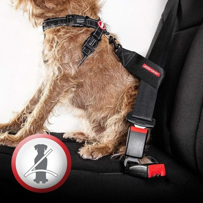 EzyDog Hundegeschirr Auto mit Sicherheitsgurt, Brustgeschirr Hund, Sicherheitsgeschirr Hund, 'Chest
