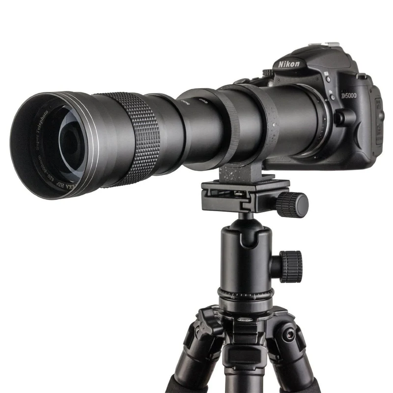 Fotga 420-800mm f/8.3-16 Super Tele Zoom Objektiv Teleobjektiv Zoomobjektiv Vario-Objektiv Lens für