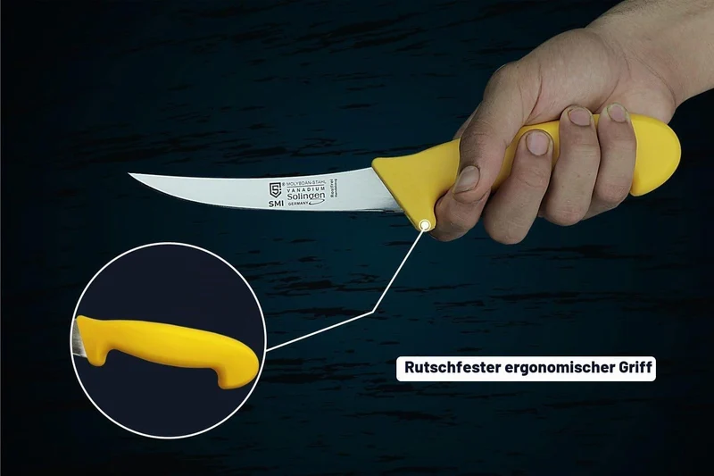 SMI - 5 Zoll Ausbeinmesser Solingen Metzgermesser Profi Fleischmesser Edelstahl - 2