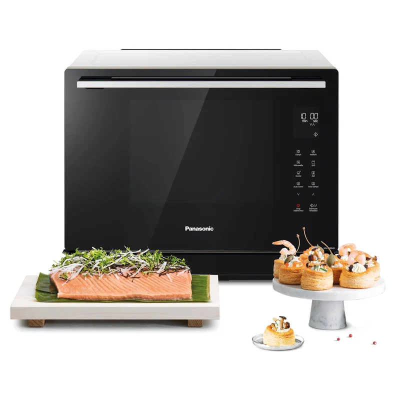Panasonic NN-CS89LBGPG 4in1 Kombi Mikrowelle Dampfbackofen, 1000, 31 liters, Schwarz-Edelstahl