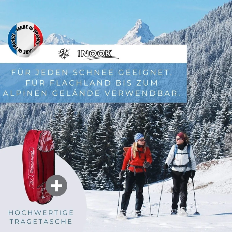 Inook Odalys Schneeschuhe I Schneeschuhe mit Steighilfe I EU 34-43 I Schneeschuh Set mit praktischer